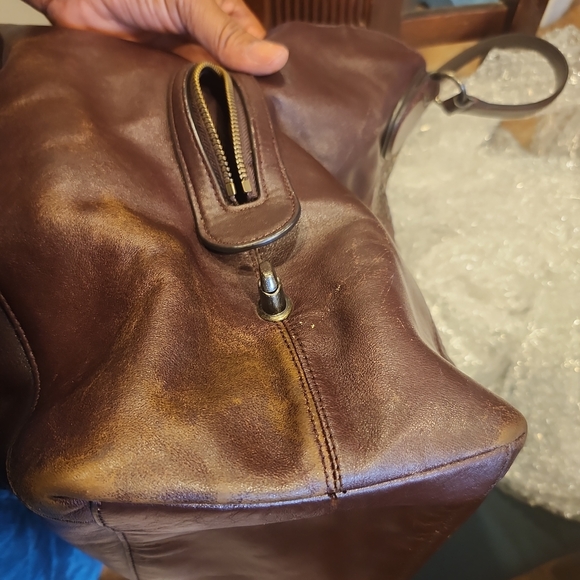 Coach Eddie Oxblood Studded Shoulder Bag - Picture 14 of 16